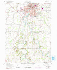 Tiffin South Ohio Historical topographic map, 1:24000 scale, 7.5 X 7.5 Minute, Year 1960