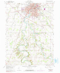 Tiffin South Ohio Historical topographic map, 1:24000 scale, 7.5 X 7.5 Minute, Year 1960
