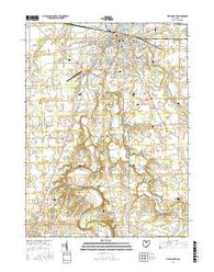 Tiffin South Ohio Current topographic map, 1:24000 scale, 7.5 X 7.5 Minute, Year 2016