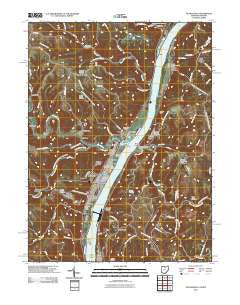 Tiltonsville Ohio Historical topographic map, 1:24000 scale, 7.5 X 7.5 Minute, Year 2011