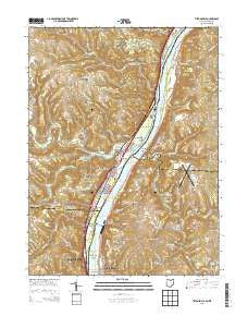 Tiltonsville Ohio Historical topographic map, 1:24000 scale, 7.5 X 7.5 Minute, Year 2013