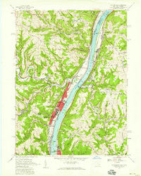 Tiltonsville Ohio Historical topographic map, 1:24000 scale, 7.5 X 7.5 Minute, Year 1957