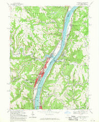 Tiltonsville Ohio Historical topographic map, 1:24000 scale, 7.5 X 7.5 Minute, Year 1968