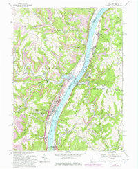 Tiltonsville Ohio Historical topographic map, 1:24000 scale, 7.5 X 7.5 Minute, Year 1968