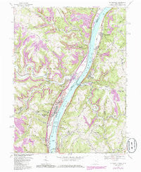 Tiltonsville Ohio Historical topographic map, 1:24000 scale, 7.5 X 7.5 Minute, Year 1968