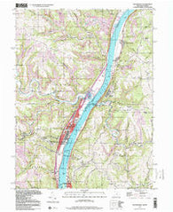 Tiltonsville Ohio Historical topographic map, 1:24000 scale, 7.5 X 7.5 Minute, Year 1997