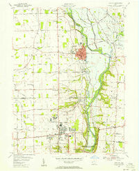 Tipp City Ohio Historical topographic map, 1:24000 scale, 7.5 X 7.5 Minute, Year 1955