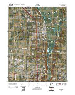 Tipp City Ohio Historical topographic map, 1:24000 scale, 7.5 X 7.5 Minute, Year 2010