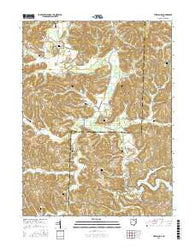 Tippecanoe Ohio Current topographic map, 1:24000 scale, 7.5 X 7.5 Minute, Year 2016