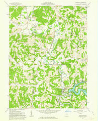Tippecanoe Ohio Historical topographic map, 1:24000 scale, 7.5 X 7.5 Minute, Year 1961