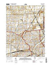 Toledo Ohio Current topographic map, 1:24000 scale, 7.5 X 7.5 Minute, Year 2016