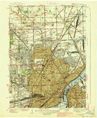 Toledo Ohio Historical topographic map, 1:31680 scale, 7.5 X 7.5 Minute, Year 1938