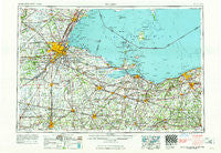 Toledo Ohio Historical topographic map, 1:250000 scale, 1 X 2 Degree, Year 1961