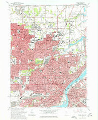 Toledo Ohio Historical topographic map, 1:24000 scale, 7.5 X 7.5 Minute, Year 1965