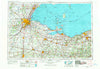 Toledo Ohio Historical topographic map, 1:250000 scale, 1 X 2 Degree, Year 1956