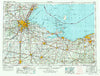 Toledo Ohio Historical topographic map, 1:250000 scale, 1 X 2 Degree, Year 1956