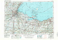 Toledo Ohio Historical topographic map, 1:250000 scale, 1 X 2 Degree, Year 1956