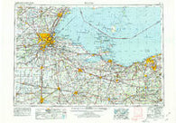Toledo Ohio Historical topographic map, 1:250000 scale, 1 X 2 Degree, Year 1956