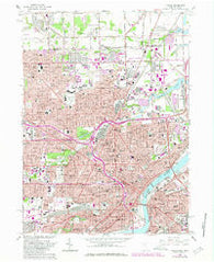 Toledo Ohio Historical topographic map, 1:24000 scale, 7.5 X 7.5 Minute, Year 1965