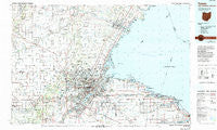 Toledo Ohio Historical topographic map, 1:100000 scale, 30 X 60 Minute, Year 1986
