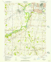Trenton Ohio Historical topographic map, 1:24000 scale, 7.5 X 7.5 Minute, Year 1955