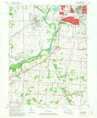 Trenton Ohio Historical topographic map, 1:24000 scale, 7.5 X 7.5 Minute, Year 1966