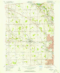 Trotwood Ohio Historical topographic map, 1:24000 scale, 7.5 X 7.5 Minute, Year 1955