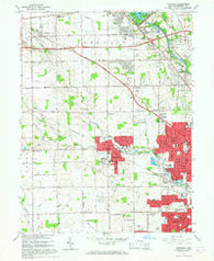 Trotwood Ohio Historical topographic map, 1:24000 scale, 7.5 X 7.5 Minute, Year 1965