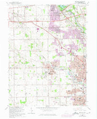 Trotwood Ohio Historical topographic map, 1:24000 scale, 7.5 X 7.5 Minute, Year 1965