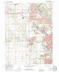 Trotwood Ohio Historical topographic map, 1:24000 scale, 7.5 X 7.5 Minute, Year 1965