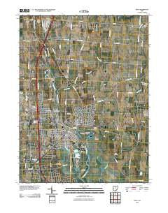 Troy Ohio Historical topographic map, 1:24000 scale, 7.5 X 7.5 Minute, Year 2010