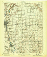 Troy Ohio Historical topographic map, 1:62500 scale, 15 X 15 Minute, Year 1914