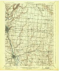 Troy Ohio Historical topographic map, 1:62500 scale, 15 X 15 Minute, Year 1914