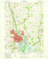 Troy Ohio Historical topographic map, 1:24000 scale, 7.5 X 7.5 Minute, Year 1961