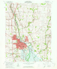 Troy Ohio Historical topographic map, 1:24000 scale, 7.5 X 7.5 Minute, Year 1961