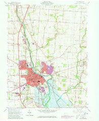Troy Ohio Historical topographic map, 1:24000 scale, 7.5 X 7.5 Minute, Year 1961