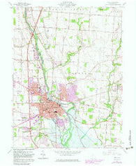 Troy Ohio Historical topographic map, 1:24000 scale, 7.5 X 7.5 Minute, Year 1961