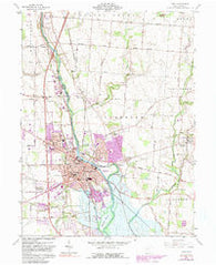 Troy Ohio Historical topographic map, 1:24000 scale, 7.5 X 7.5 Minute, Year 1961