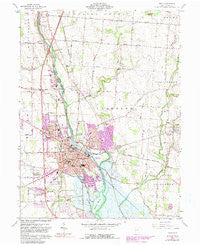 Troy Ohio Historical topographic map, 1:24000 scale, 7.5 X 7.5 Minute, Year 1961