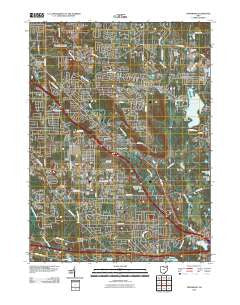 Twinsburg Ohio Historical topographic map, 1:24000 scale, 7.5 X 7.5 Minute, Year 2010