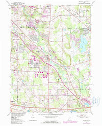 Twinsburg Ohio Historical topographic map, 1:24000 scale, 7.5 X 7.5 Minute, Year 1963