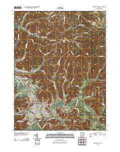 Uhrichsville Ohio Historical topographic map, 1:24000 scale, 7.5 X 7.5 Minute, Year 2010