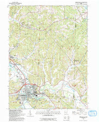 Uhrichsville Ohio Historical topographic map, 1:24000 scale, 7.5 X 7.5 Minute, Year 1993