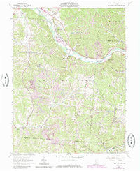Union Furnace Ohio Historical topographic map, 1:24000 scale, 7.5 X 7.5 Minute, Year 1961