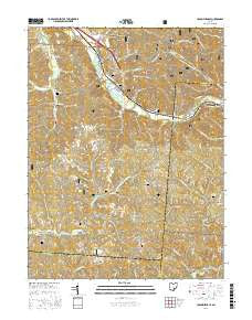 Union Furnace Ohio Current topographic map, 1:24000 scale, 7.5 X 7.5 Minute, Year 2016
