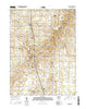 Uniopolis Ohio Current topographic map, 1:24000 scale, 7.5 X 7.5 Minute, Year 2016
