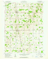 Uniopolis Ohio Historical topographic map, 1:24000 scale, 7.5 X 7.5 Minute, Year 1961