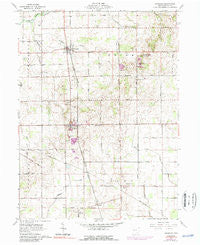 Uniopolis Ohio Historical topographic map, 1:24000 scale, 7.5 X 7.5 Minute, Year 1961