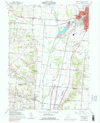 Urbana West Ohio Historical topographic map, 1:24000 scale, 7.5 X 7.5 Minute, Year 1961