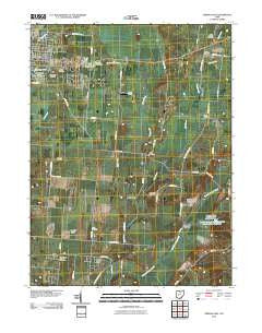 Urbana East Ohio Historical topographic map, 1:24000 scale, 7.5 X 7.5 Minute, Year 2010